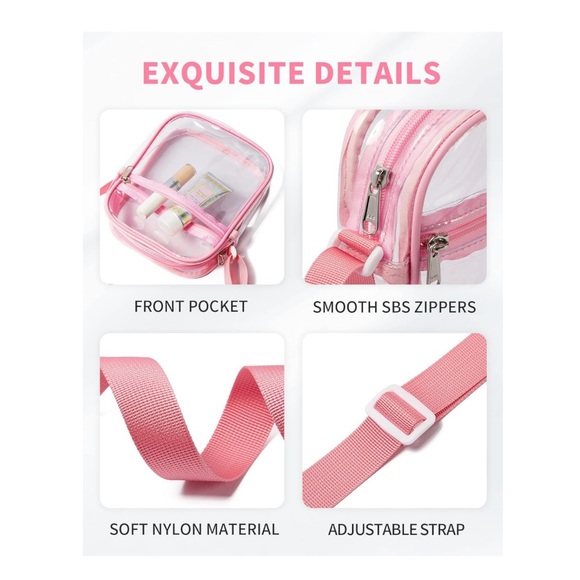 VORSPAK Pink Stadium Approved Clear Bag - Picture 6 of 8